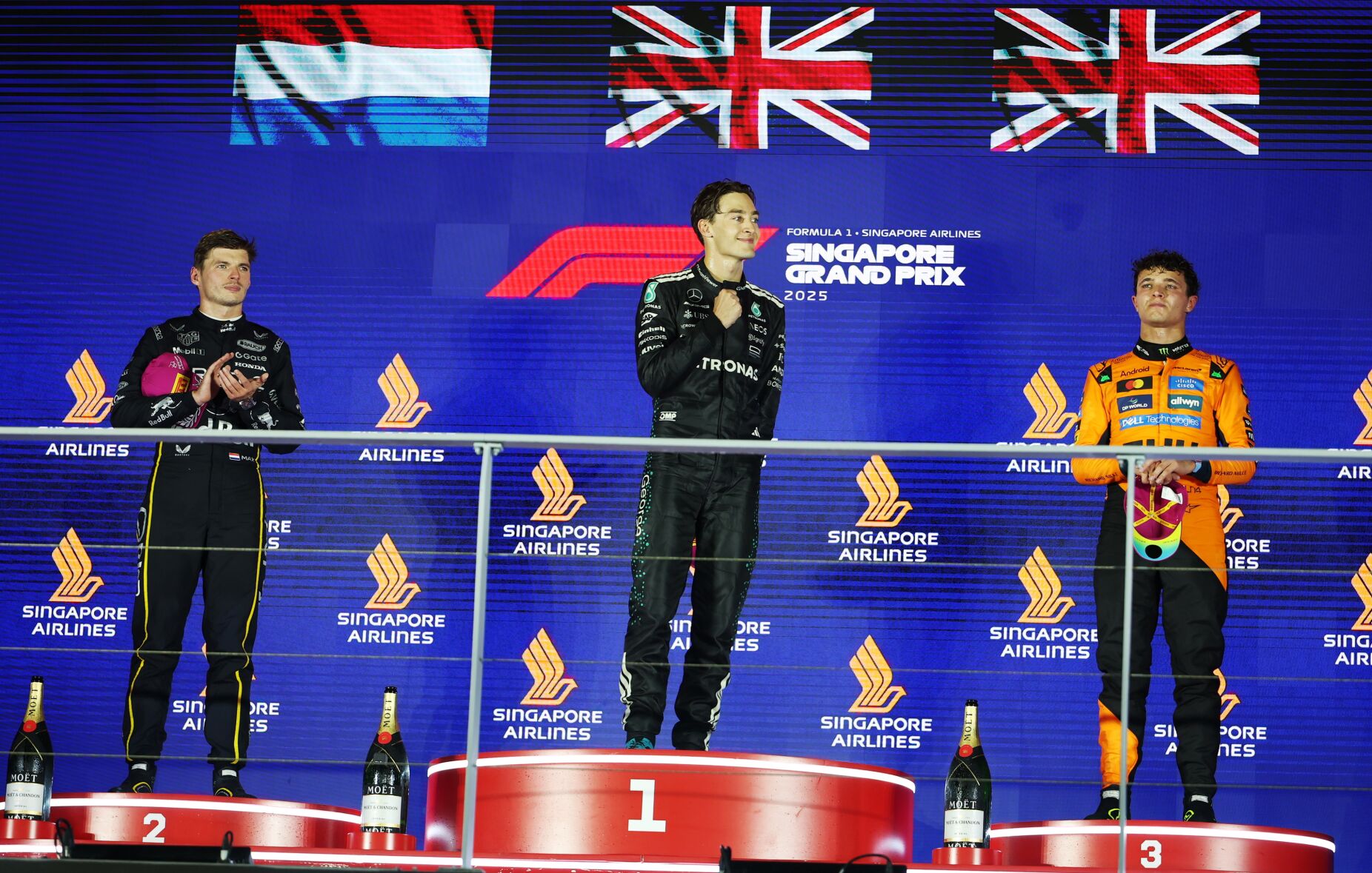 McLaren revalida título de construtores e George Russell vence GP de Singapura